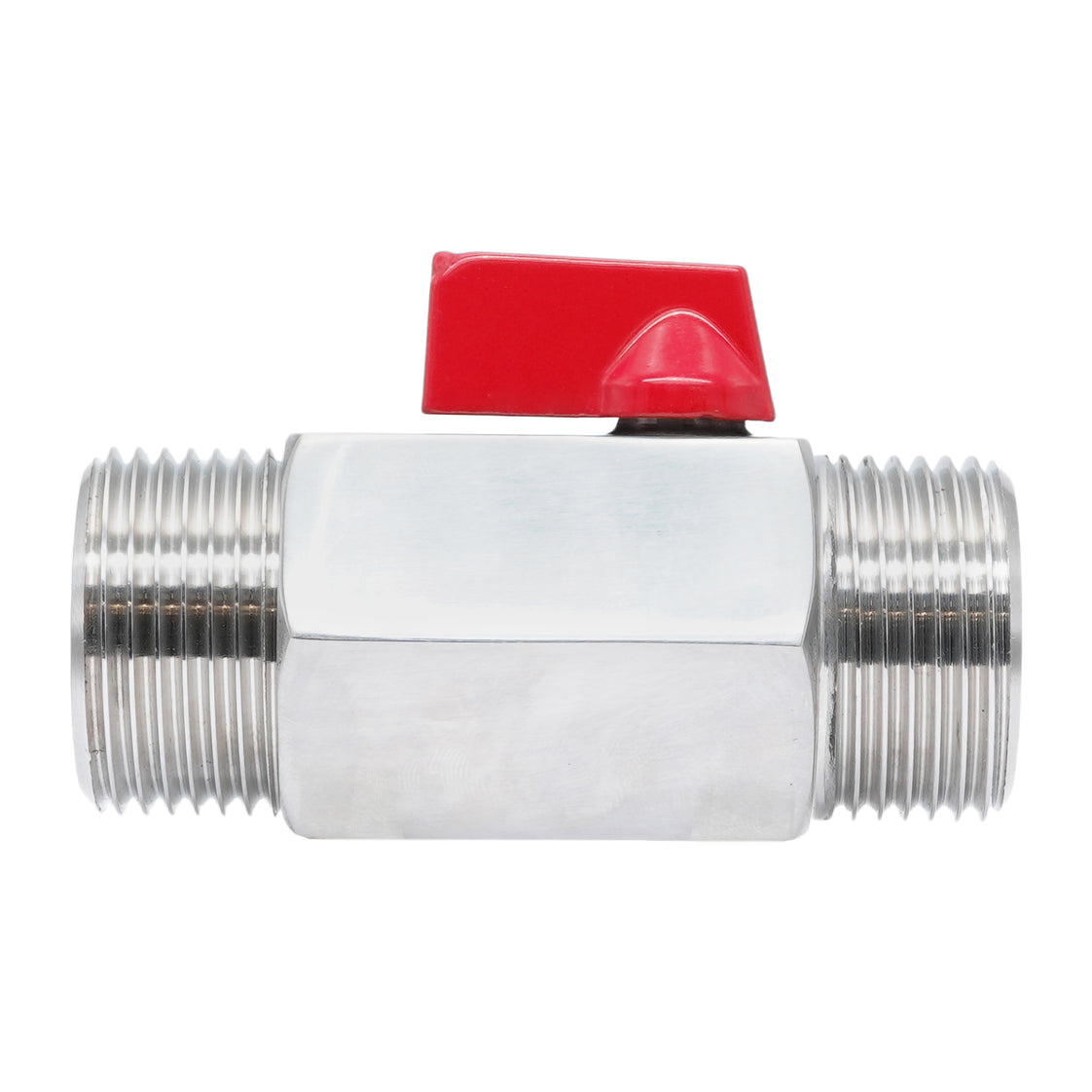 G 3/8'' M/M Válvula De Bola Mini De Acero Inoxidable 69 Bar PTFE - TamesonPRO 1113-038-M