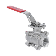 Rp 1-1/4'' 3 piezas de 2 vías válvula de bola de acero inoxidable 69 bar RTFE ISO-Top F04/F05 - TamesonPRO 1121-114