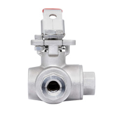 Rp 1-1/2'' 3 vías puerto en T válvula de bola de acero inoxidable 69 bar RTFE ISO-Top F07 - TamesonPRO 1125-112-T