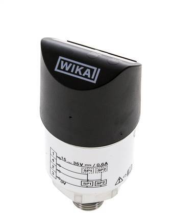 0 a 100bar Acero inoxidable Presostato electrónico Wika G1/4'' 1VDC Conector M12 de 4 pines IO-Link