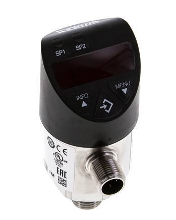 0 a 100bar Acero inoxidable Presostato electrónico Wika G1/4'' 1VDC Conector M12 de 4 pines IO-Link