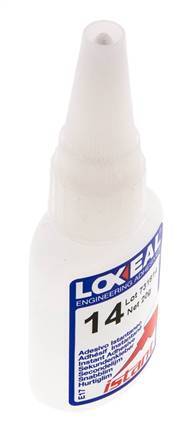 Loxeal Adhesivo Instantáneo 20ml Transparente 8-15s Tiempo de curado Superficies de metal, plástico y neopreno/bronce
