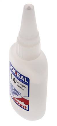 Loxeal Adhesivo Instantáneo 50ml Transparente 1-2s Tiempo de curado Superficies de metal, plástico y neopreno/bronce