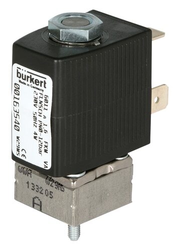 Electroválvula 20x20 mm Brida SFB NC Acero inoxidable FKM 0-16bar/232psi 24VDC Oxígeno Libre de grasa/aceite 6011 153527