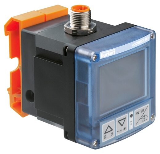 Burkert Regulador universal de presión Montaje en carril 24VDC M8/M12 - 8611 177460