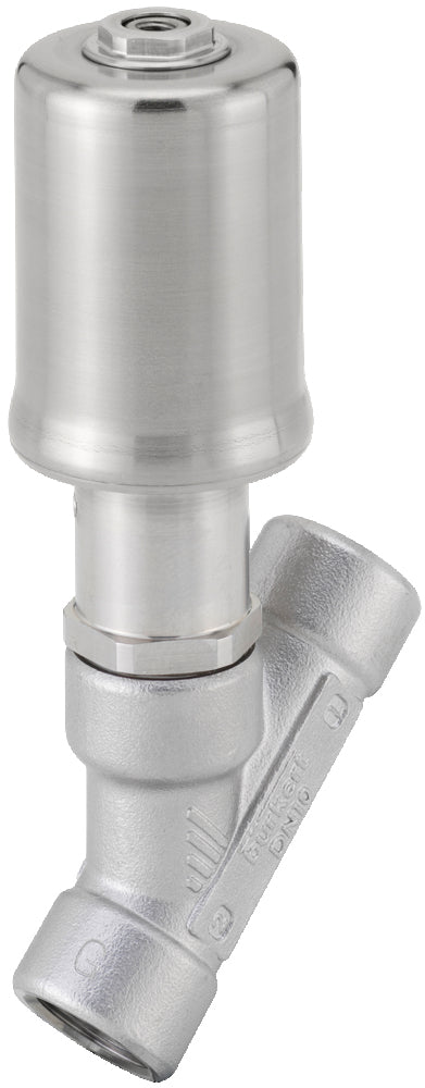 Válvula Neumática de Asiento Inclinado G 1/2'' NC Acero Inoxidable - 2060 - 305397