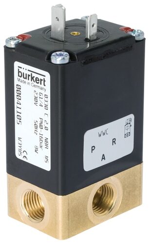 Electroválvula 3/2 vías NPT 1/4'' Universal Acero inoxidable FKM 0-12bar/174psi 24VDC 0330 260077