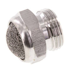 Silenciador Neumático Compacto de Acero Inoxidable G3/8'' 1.4301 Malla Metálica