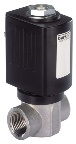 Electroválvula G1/4'' NC Acero inoxidable PTFE 0-25bar/363psi 24VAC/DC 6027 386751