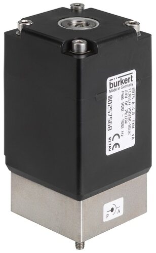 Electroválvula 45x45 mm Brida SFB NC Acero inoxidable FKM -1-2bar/-15-29psi 24VDC Oxígeno Libre de grasa/aceite 2875 260387