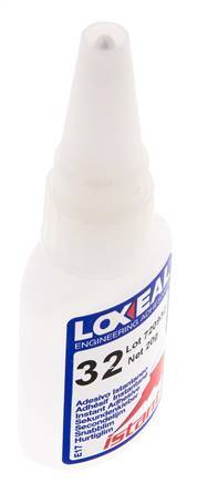 Loxeal Adhesivo Instantáneo 20ml Transparente 2-5s Tiempo de curado Metal, Plástico, Neopreno/Nbr, Epdm y Superficies de Caucho