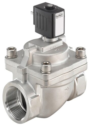 Válvula Solenoide G1'' NC Acero Inoxidable NBR 0.2-16bar/3-232psi 24VDC Antigolpe De Ariete 6281 293766