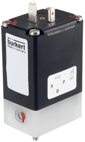 Electroválvula 32x46 mm Brida SFB NC PVDF FFKM 0-12bar/174psi 24VDC 331 20040008