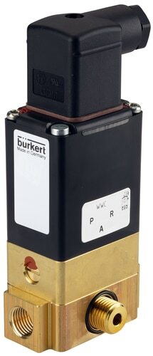 Electroválvula 3/2 vías G1/4'' NC Latón NBR 0-10bar/145psi 230VAC 0331 68006