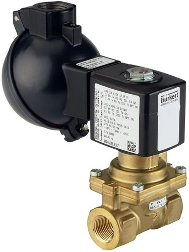 Válvula Solenoide G1/2'' NC Latón NBR 0.2-16bar/3-232psi 110VAC/DC Antigolpe De Ariete ATEX 6281 372087