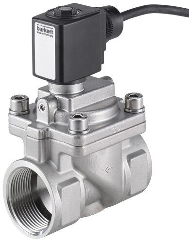 Electroválvula NPT 1'' NC Acero inoxidable EPDM 0,2-16bar/3-232psi 24VAC/DC Antigolpe de ariete ATEX 6281 349730