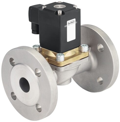 Válvula Solenoide 25 Mm Brida NC Acero Inoxidable NBR 0-16Bar/232Psi 230VAC Vacío Antigolpe De Ariete 0290 366784