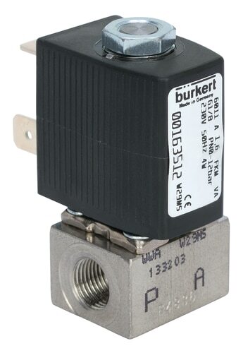 Electroválvula M5 NC Acero inoxidable EPDM 0-12bar/174psi 24VDC 6011 228317