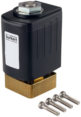 Electroválvula 40x40 mm SFB brida NC Latón FKM 0-4bar/58psi 24VDC 6027 391553