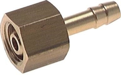 G 1/8'' x 6mm Llave de manguera de latón con tuerca 16 Bar