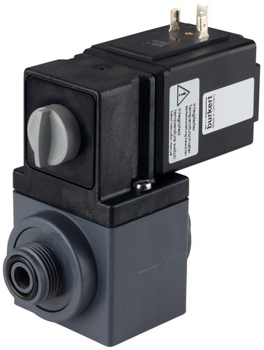Electroválvula DN 10 Manguitos encolados sin insertar/tuerca NC PVC EPDM 0-3bar/44psi 24VAC/DC Vacío 131 501479