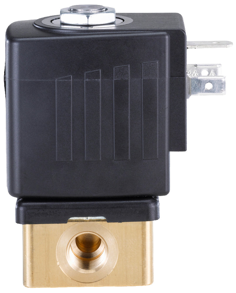 Válvula Solenoide G1/4'' NC Latón PTFE 0-25bar/363psi 24VCA 6013 136016