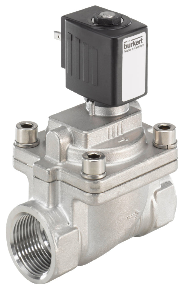 Válvula Solenoide G1'' NC Acero Inoxidable FKM 0.2-16bar/3-232psi 24VDC Oxígeno Sin Grasa/Aceite 6281 250387