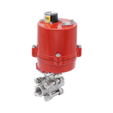 Válvula de Bola Eléctrica de Acero Inoxidable 2 Vías Rp 1-1/2'' 100-240 V AC