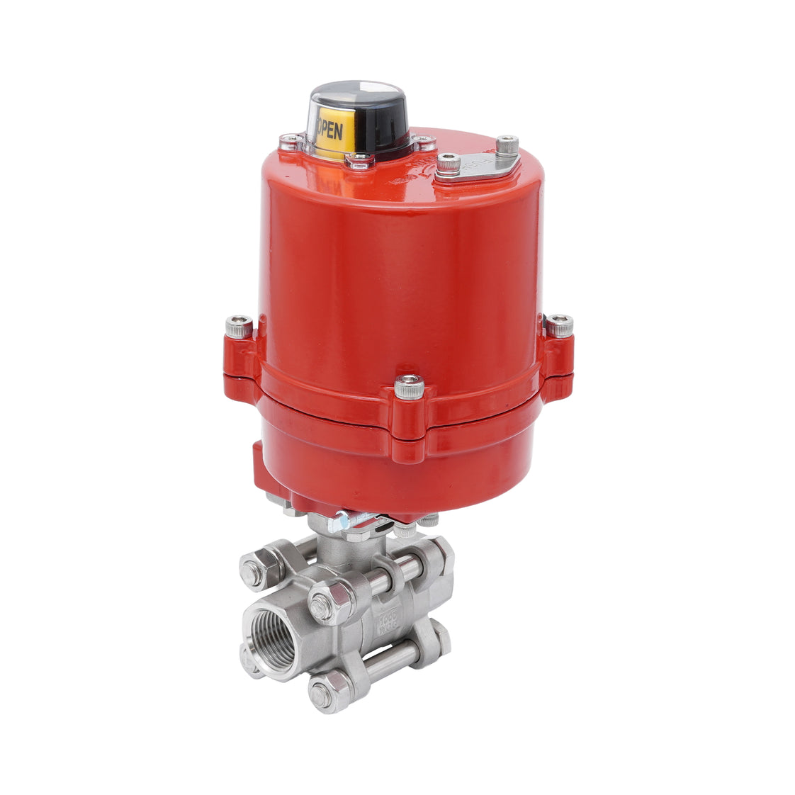 Válvula de Bola Eléctrica de Acero Inoxidable 2 Vías Rp 2'' 100-240 V AC