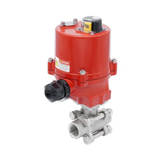 Válvula de Bola Eléctrica de Acero Inoxidable 2 Vías Rp 2'' 100-240 V AC