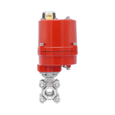 Válvula de Bola Eléctrica de Acero Inoxidable 2 Vías Rp 2'' 12 V AC/DC