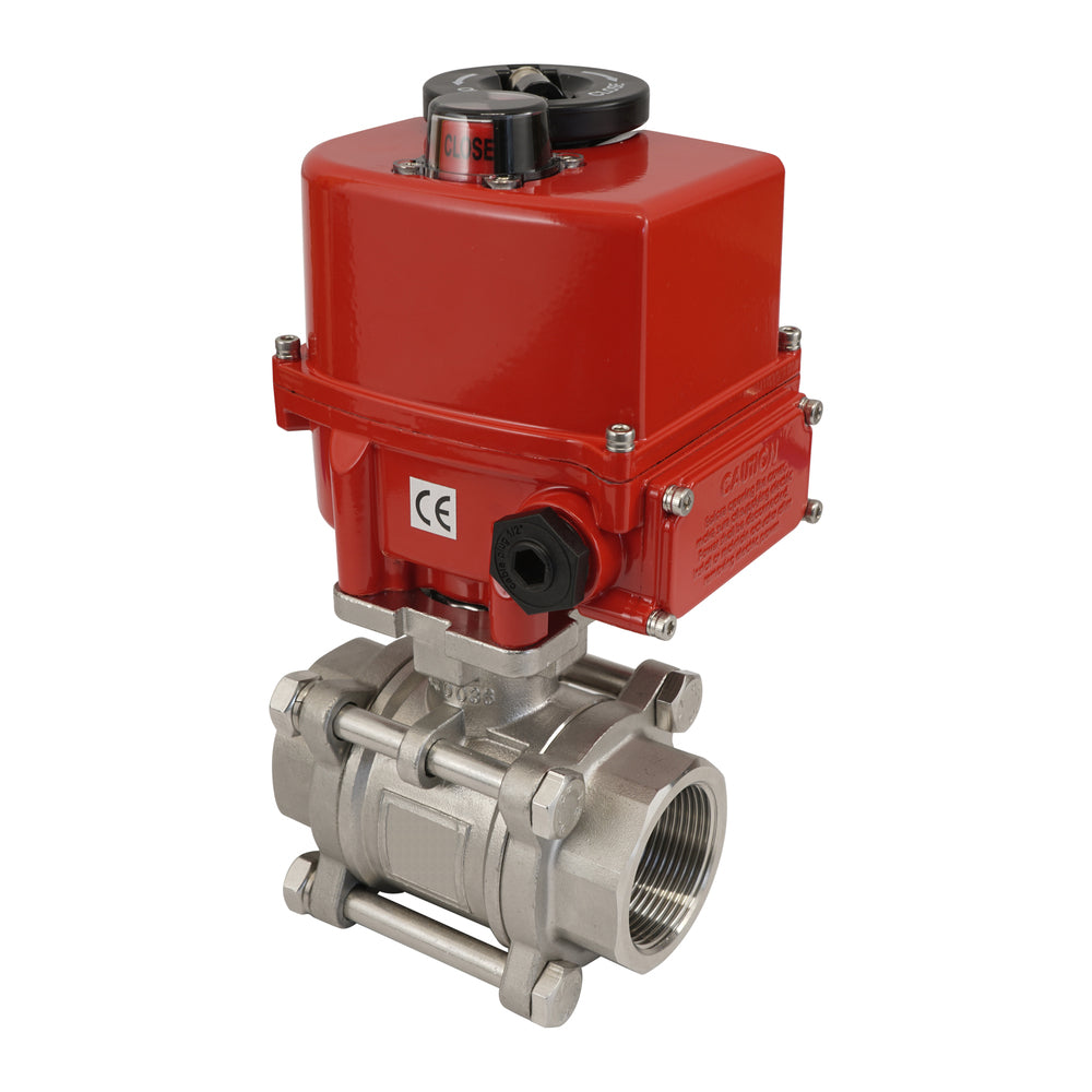 G2'' 2 Vías Acero Inoxidable Válvula De Bola Eléctrica 24V CA/CC