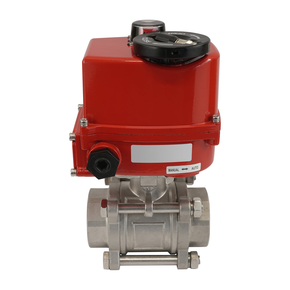 G3/4'' 2 Vías Acero Inoxidable Válvula De Bola Eléctrica Modulante 24V CA/CC