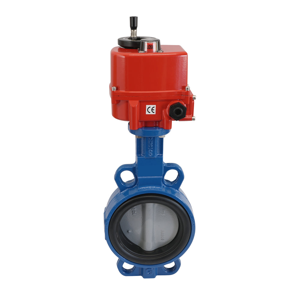 Válvula de Mariposa Electrica DN100 24V AC/DC Lug GGG40 PTFE/EPDM AG5