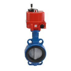 Válvula de Mariposa Electrica DN80 120-240V AC/DC Wafer GGG40 EPDM AG5