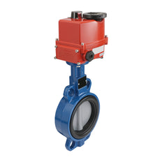 Válvula de Mariposa Electrica DN50 24V AC/DC Wafer GGG40 NBR AG5