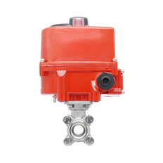 Válvula de Bola Eléctrica Modulante de Acero Inoxidable 2 Vías Rp 2'' 24 V AC/DC