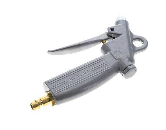 Boquilla corta de pistola de aire de aluminio de flujo ajustable DN7.2 (Euro)
