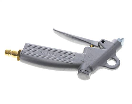 Boquilla corta de pistola de aire de aluminio de flujo ajustable DN7.2 (Euro)