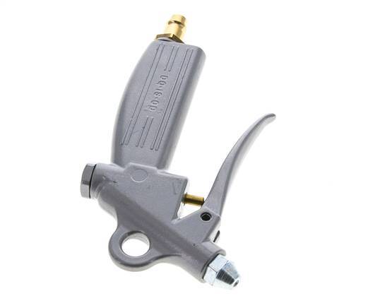 Boquilla corta de pistola de aire de aluminio de flujo ajustable DN7.2 (Euro)