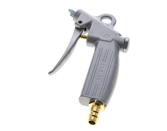 Boquilla corta de pistola de aire de aluminio de flujo ajustable DN7.2 (Euro)
