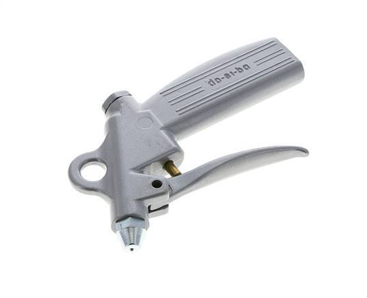 Pistola de aire de aluminio de flujo ajustable G1/4 pulgadas Boquilla corta