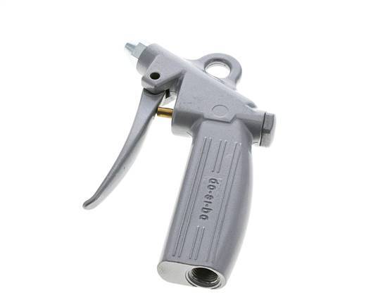 Pistola de aire de aluminio de flujo ajustable G1/4 pulgadas Boquilla corta