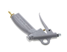 pistola de aire comprimido de aluminio de flujo ajustable de 6 mm con boquilla corta