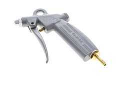 pistola de aire comprimido de aluminio de flujo ajustable de 6 mm con boquilla corta