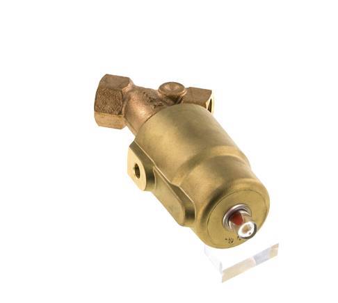 G3/4'' PTFE/NBR 16bar NC Válvula de asiento inclinado (Cierre Ag. Flujo) Latón AL2