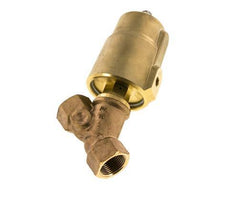 G3/4'' PTFE/NBR 16bar NC Válvula de asiento inclinado (Cierre Ag. Flujo) Latón AL2
