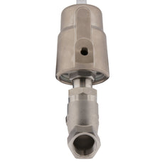 G1-1/4'' PTFE 25bar NC Válvula de asiento angular (Cierre Ag. Flujo) Acero inoxidable/latón AL2