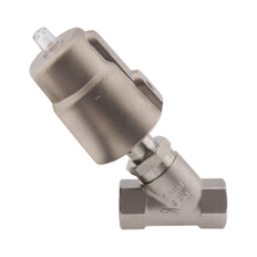 G1-1/4'' PTFE 25bar NC Válvula de asiento angular (Cierre Ag. Flujo) Acero inoxidable/latón AL2