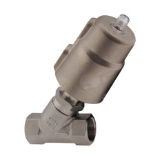 G1-1/4'' PTFE 25bar NC Válvula de asiento angular (Cierre Ag. Flujo) Acero inoxidable/latón AL2
